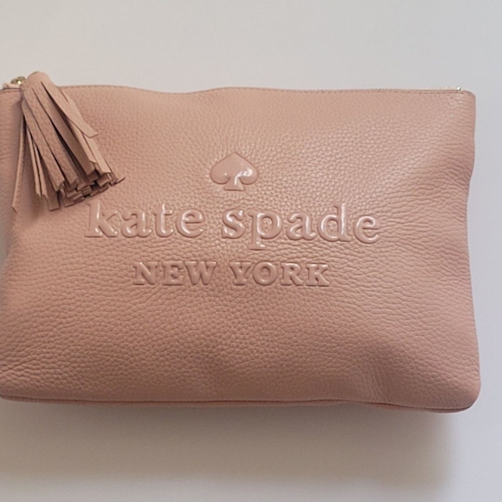 kate spade New York Logo Large / Color Pink /Cosmetic Bag...